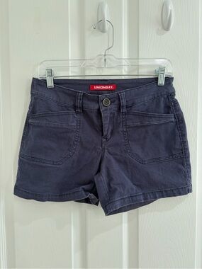 UNIONBAY Navy Cotton Casual Women's Jean Shorts